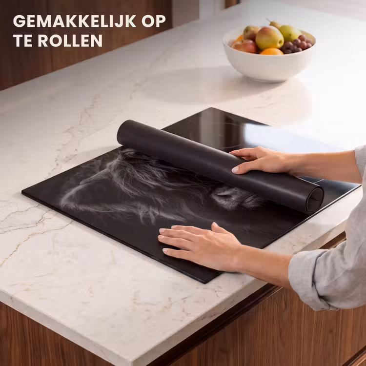 Inductie beschermer - Schotse hooglander - Koe - Zwart - Wit - Dieren — 7