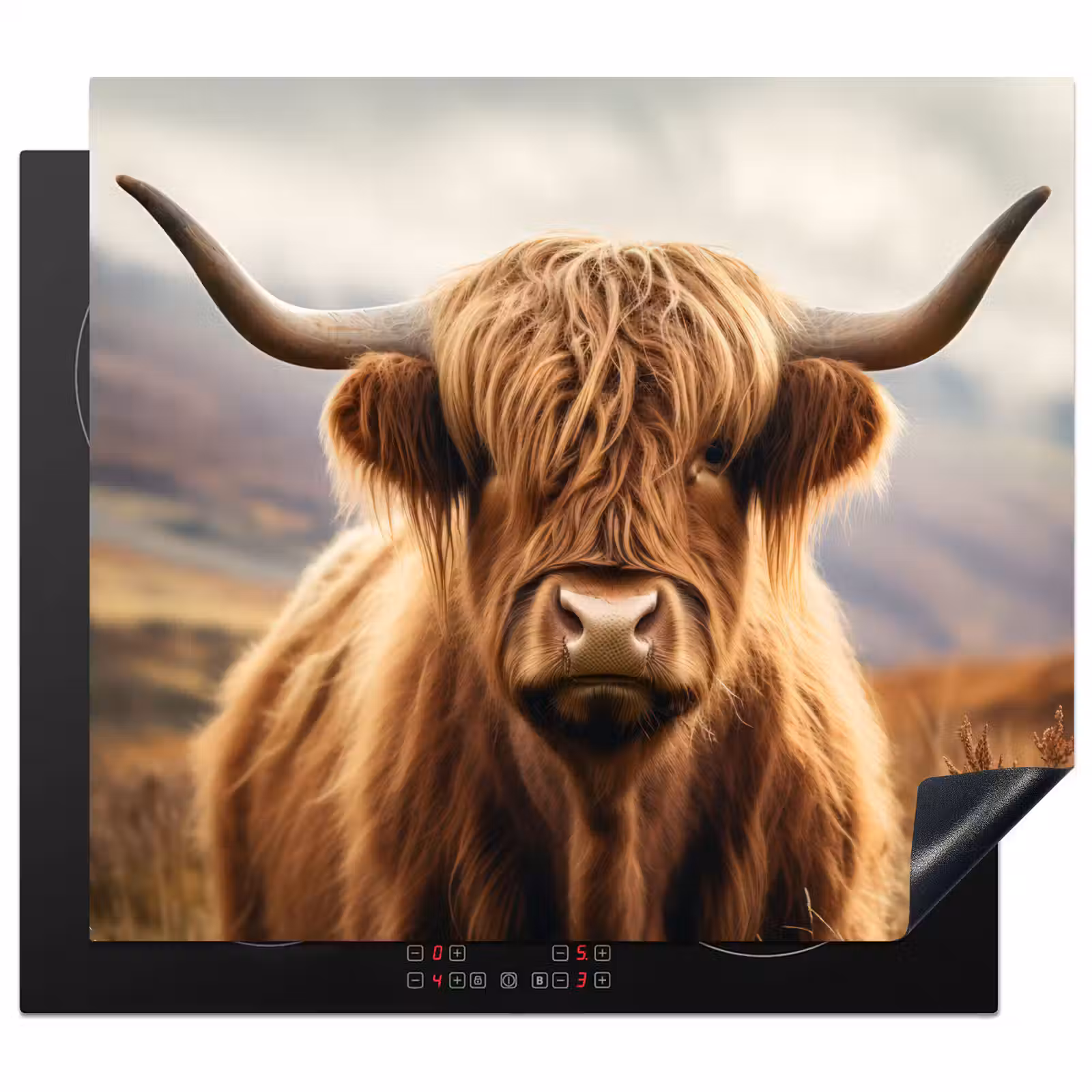 Inductie beschermer - Schotse hooglander - Landschap - Dier — 1