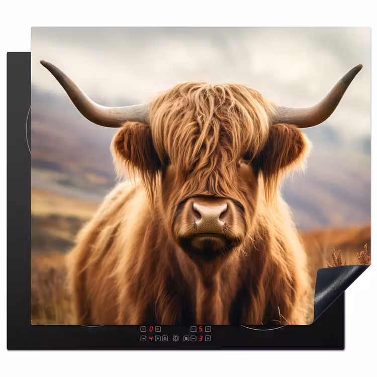 Inductie beschermer - Schotse hooglander - Landschap - Dier — 1