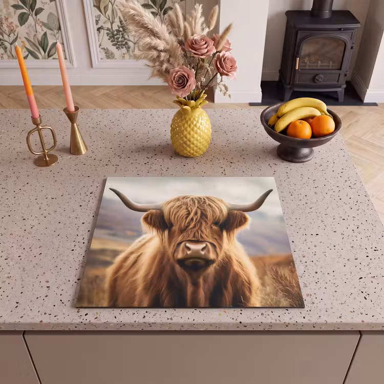 Inductie beschermer - Schotse hooglander - Landschap - Dier — 2