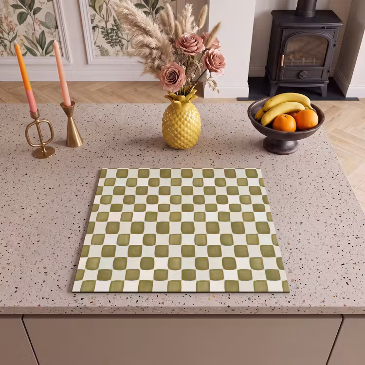 Inductie beschermer - Schaak - Patroon - Groen — 2