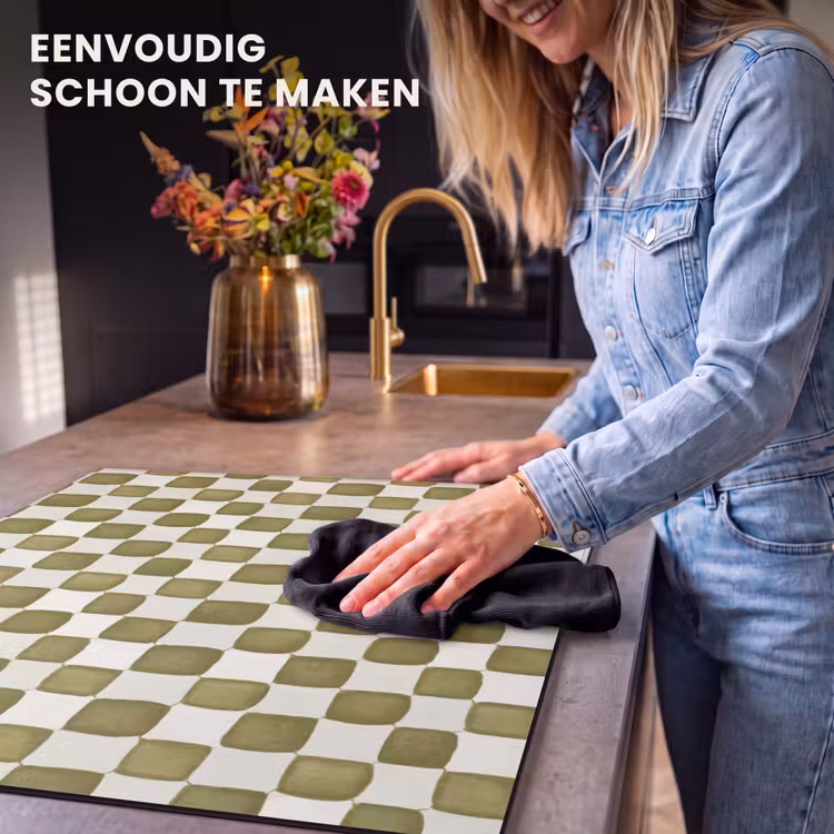 Inductie beschermer - Schaak - Patroon - Groen — 6