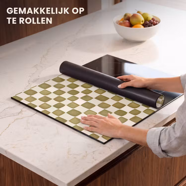 Inductie beschermer - Schaak - Patroon - Groen — 7