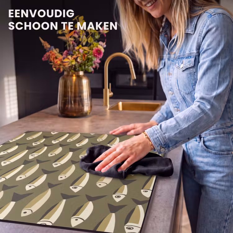 Inductie beschermer - Vis - Patroon - Groen — 6