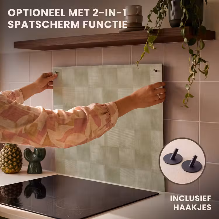 Inductie beschermer - Vlakken - Rustiek - Groen — 10