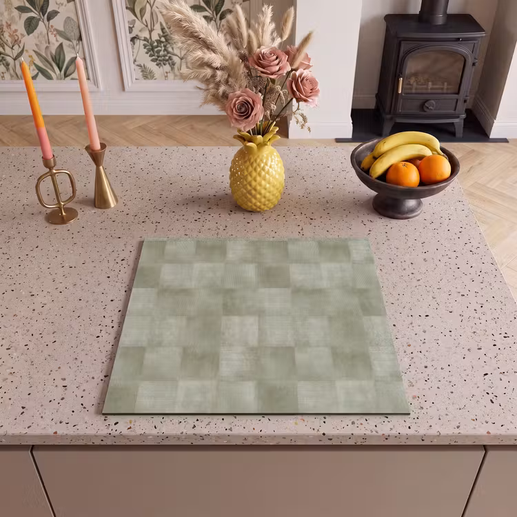 Inductie beschermer - Vlakken - Rustiek - Groen — 2