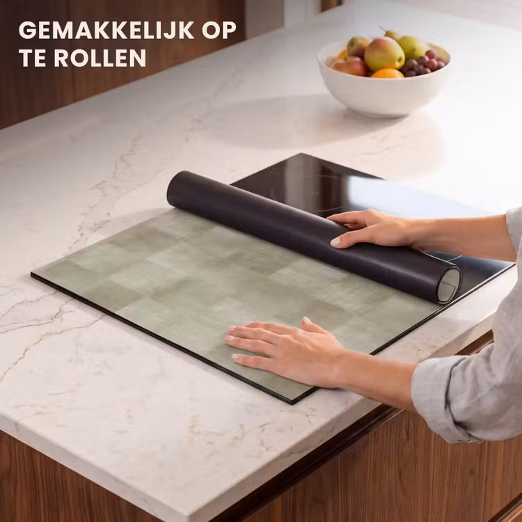 Inductie beschermer - Vlakken - Rustiek - Groen — 7