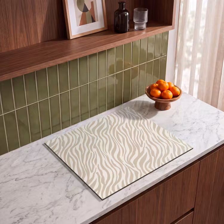 Inductie beschermer - Zebra - Patroon - Beige — 8