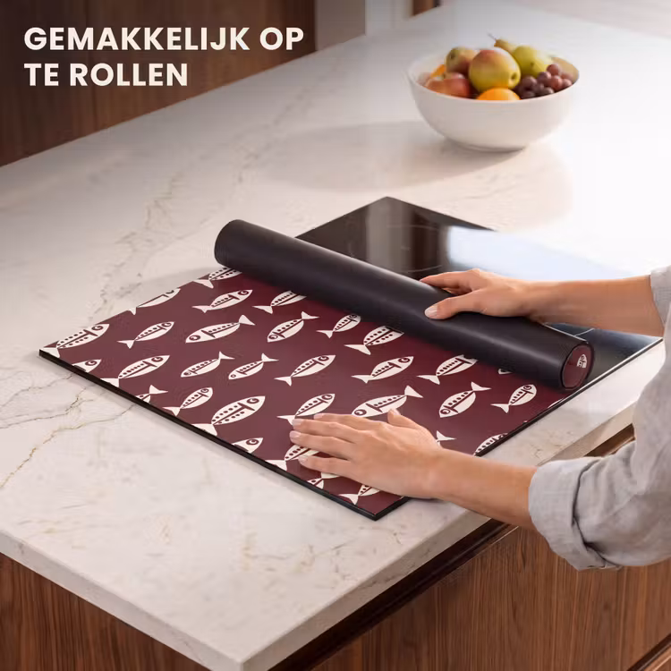 Inductie beschermer - Vissen - Grafisch - Patroon - Donker — 7