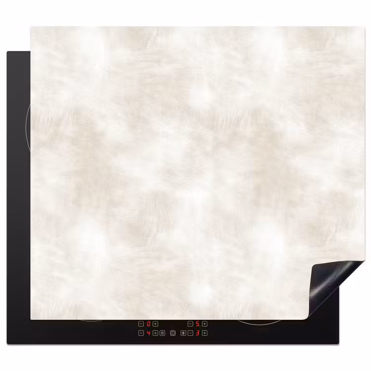 Inductie beschermer - Subtiel - Structuur - Beige
