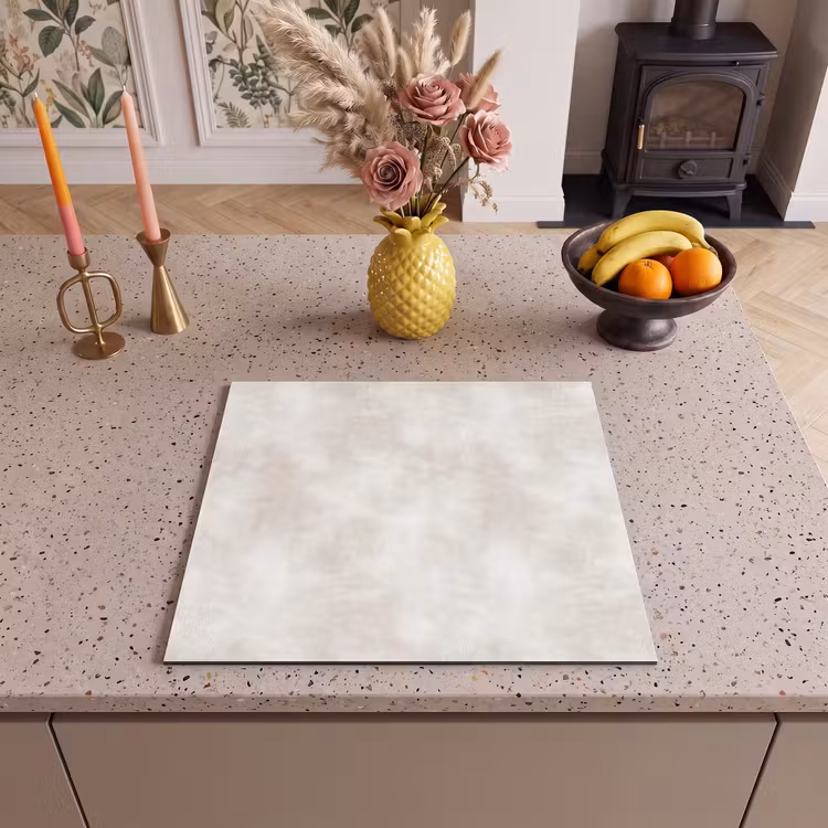 Inductie beschermer - Subtiel - Structuur - Beige — 2