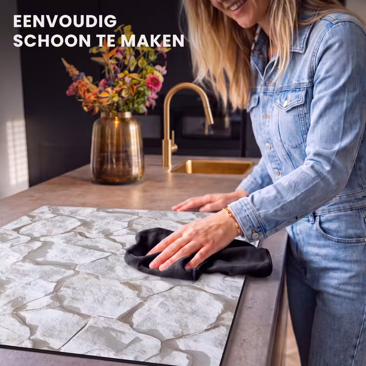 Inductie beschermer - Structuur - Rots - Wit — 6