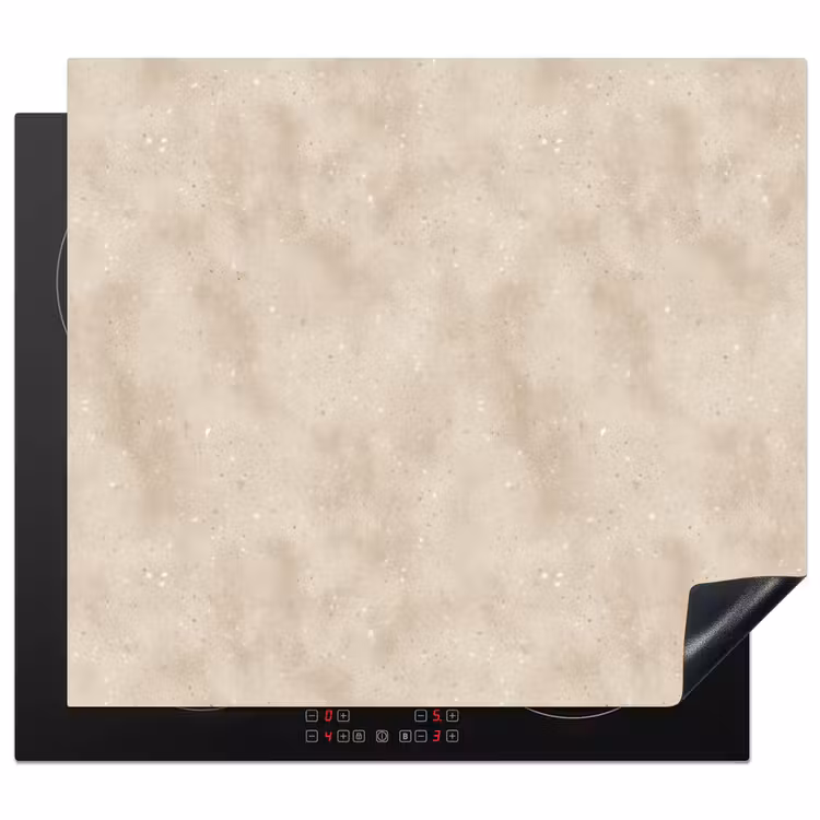 Inductie beschermer - Structuur - Spikkels - Beige