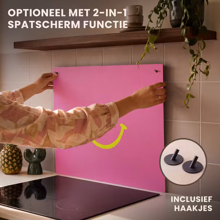 Inductie beschermer - Smiley - Vrolijk - Roze — 10