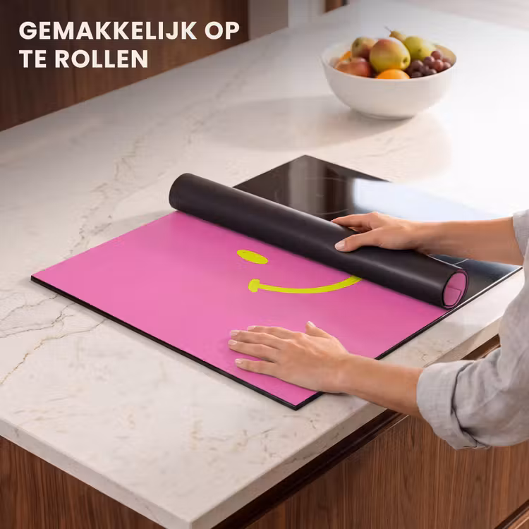 Inductie beschermer - Smiley - Vrolijk - Roze — 7