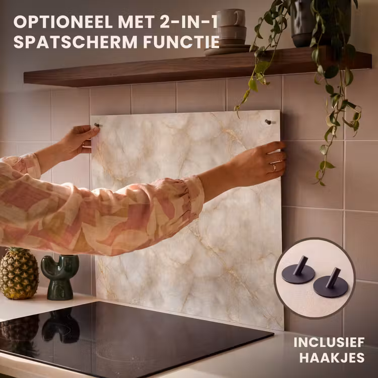 Inductie beschermer - Zandkleurig - Marmer - Natuursteen — 10