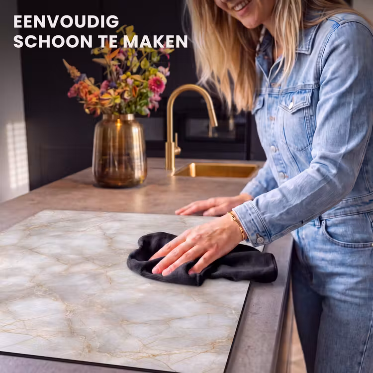 Inductie beschermer - Zandkleurig - Marmer - Natuursteen — 6
