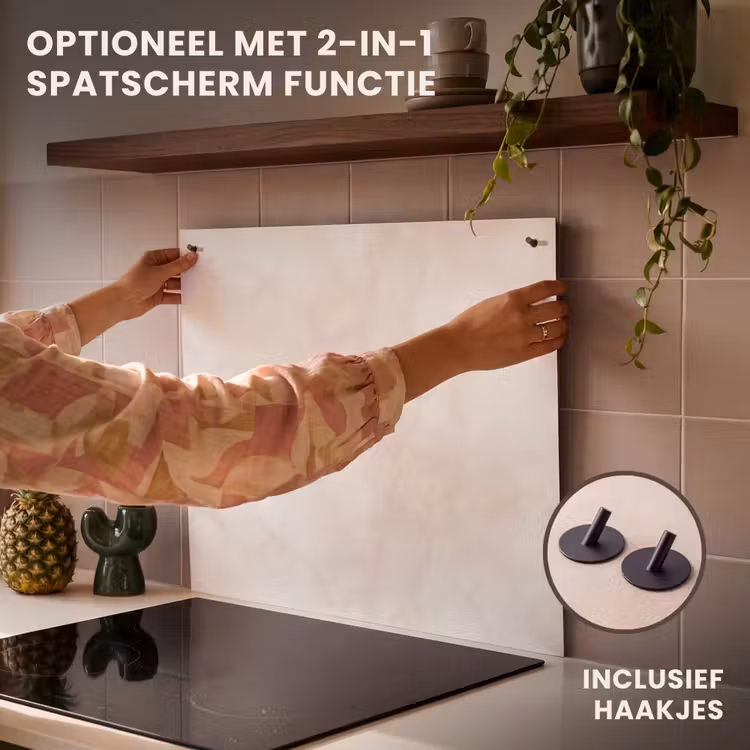 Inductie beschermer - Wolkenstructuur - Roze - Marmer — 10