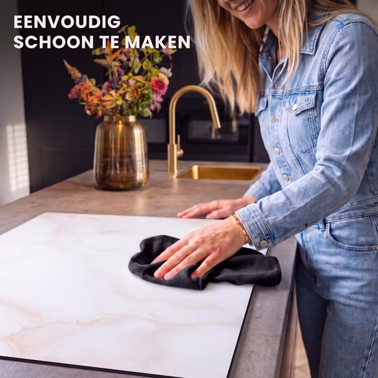 Inductie beschermer - Zalmroze - Marmer - Aders — 6