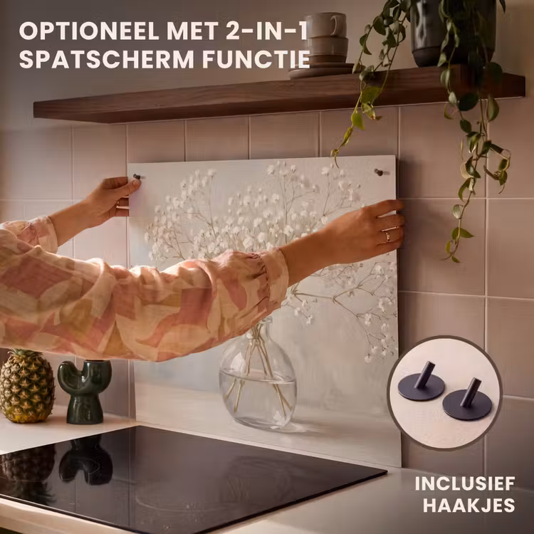 Inductie beschermer - Vaas - Gipskruid - Wit — 10