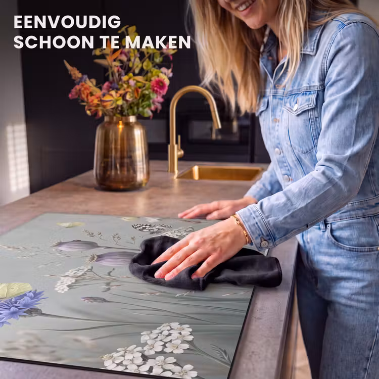 Inductie beschermer - Vlinders - Wildbloemen - Illustratie - Kleurrijk — 6