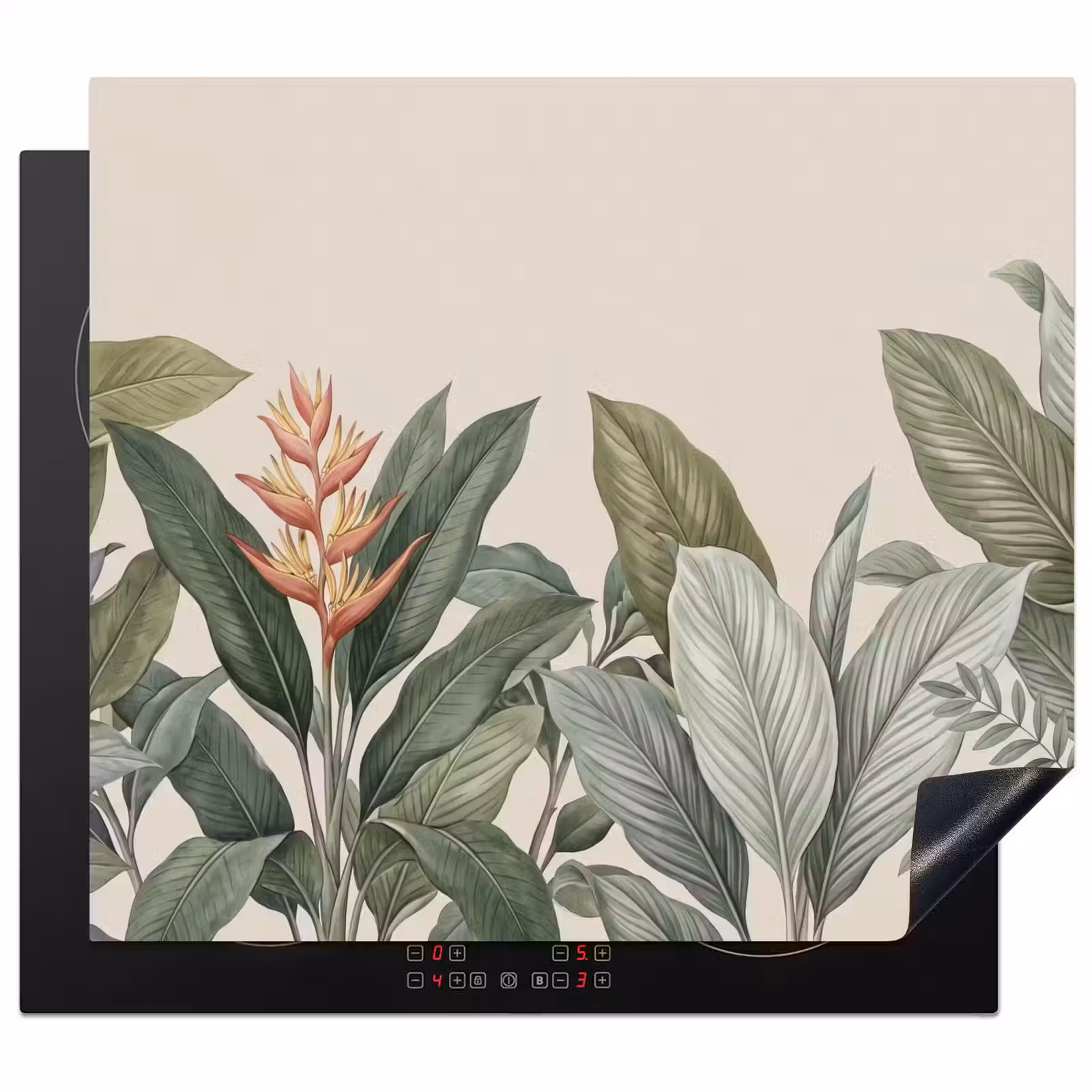 Inductie beschermer - Tropisch - Planten - Modern - Groen — 1