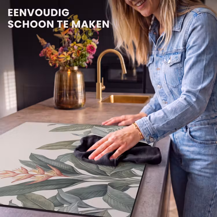 Inductie beschermer - Tropisch - Planten - Modern - Groen — 6