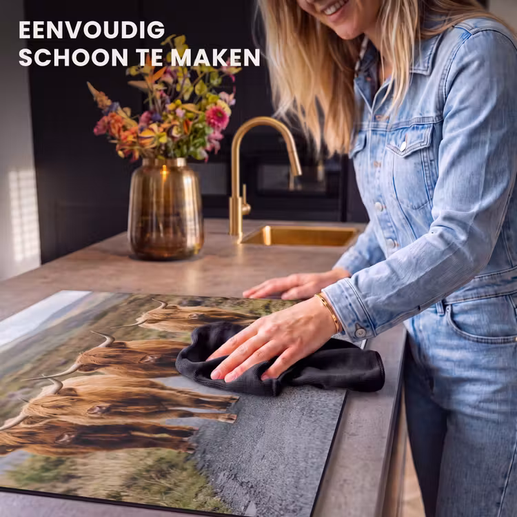 Inductie beschermer - Schotse Hooglanders - Weg - Landschap - Kudde — 6
