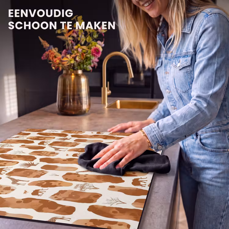 Inductie beschermer - Terracotta - Safari - Dieren - Patroon — 6