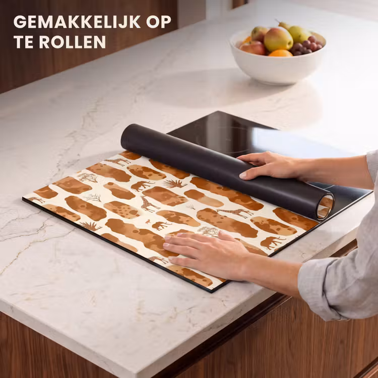 Inductie beschermer - Terracotta - Safari - Dieren - Patroon — 7