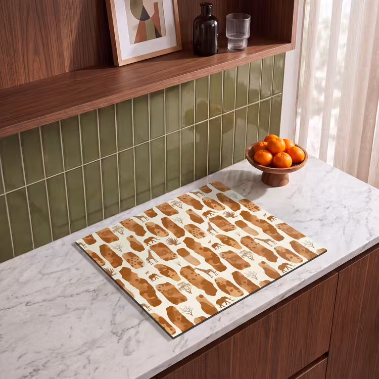 Inductie beschermer - Terracotta - Safari - Dieren - Patroon — 8