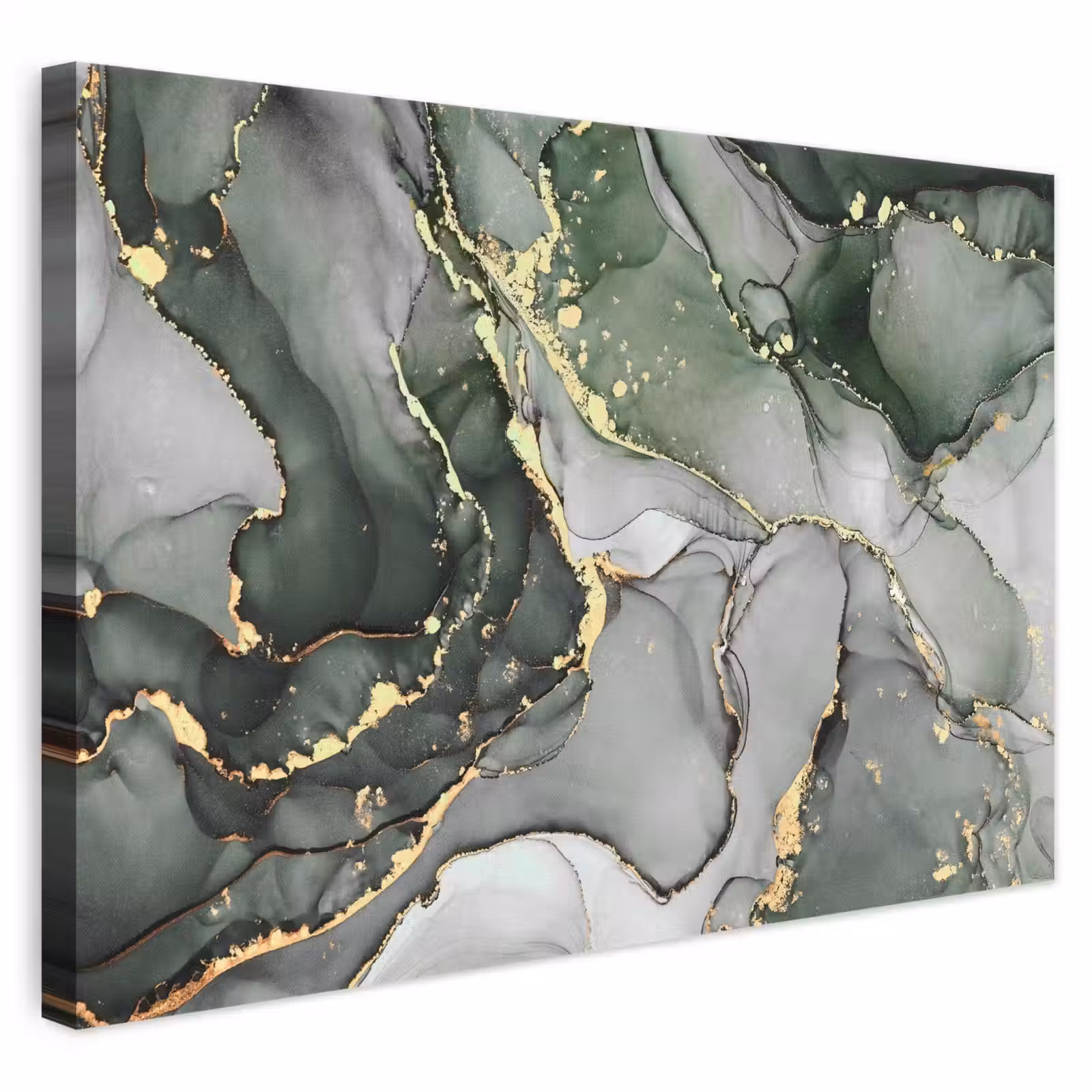 Canvas schilderij - Luxe - Marmer - Groen — 1