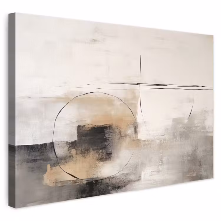 Canvas schilderij - Kunst - Abstract - Grijs - Industrieel — 1
