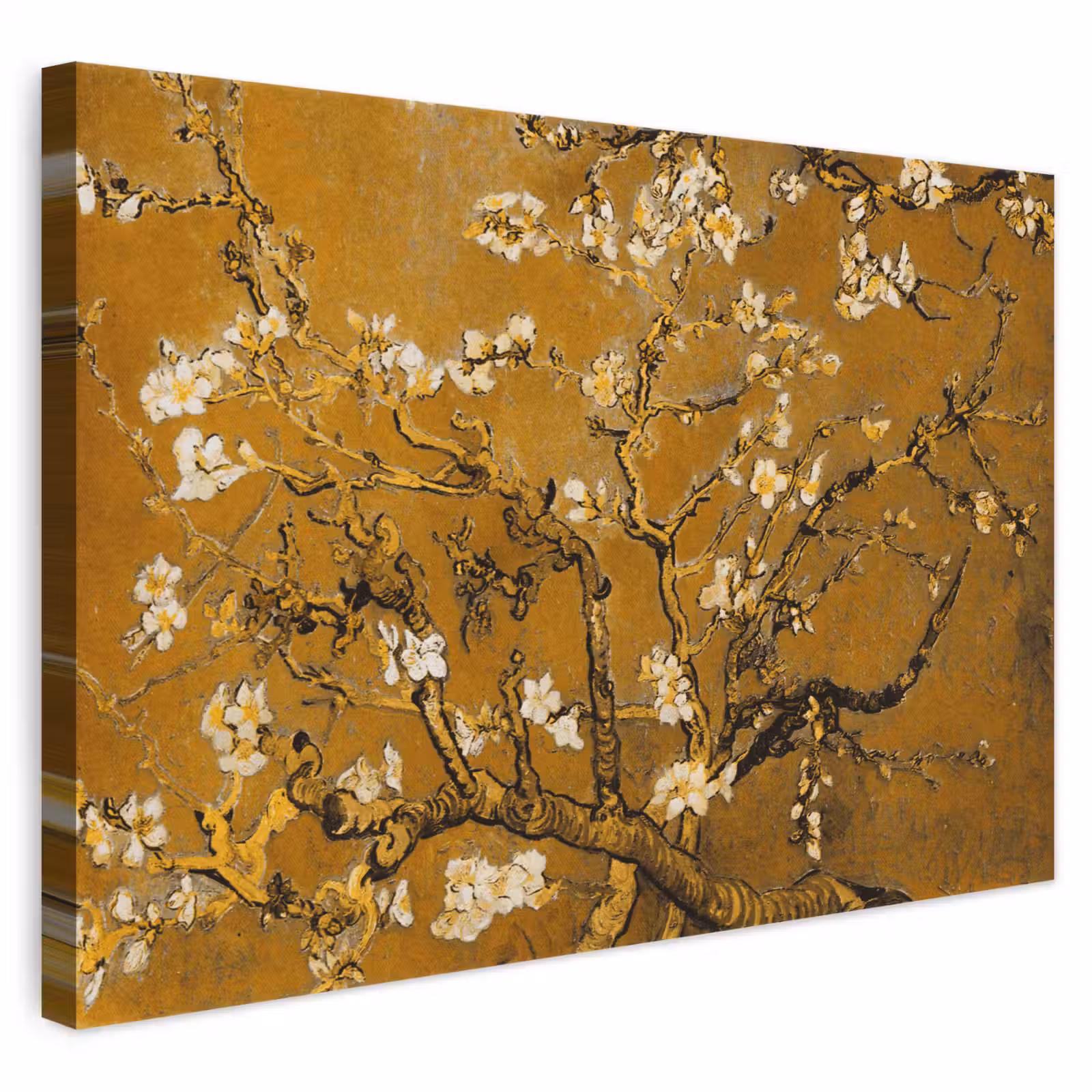 Canvas schilderij - Amandelbloesem - Kunst - Van Gogh - Goud — 1