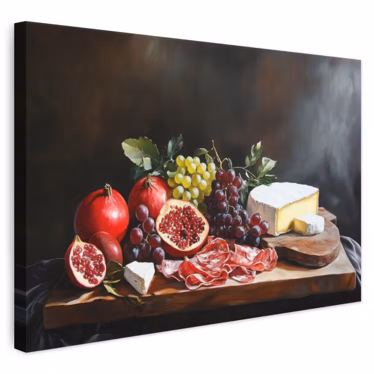 Canvas schilderij - Borrelplank - Stilleven - Vintage — 1