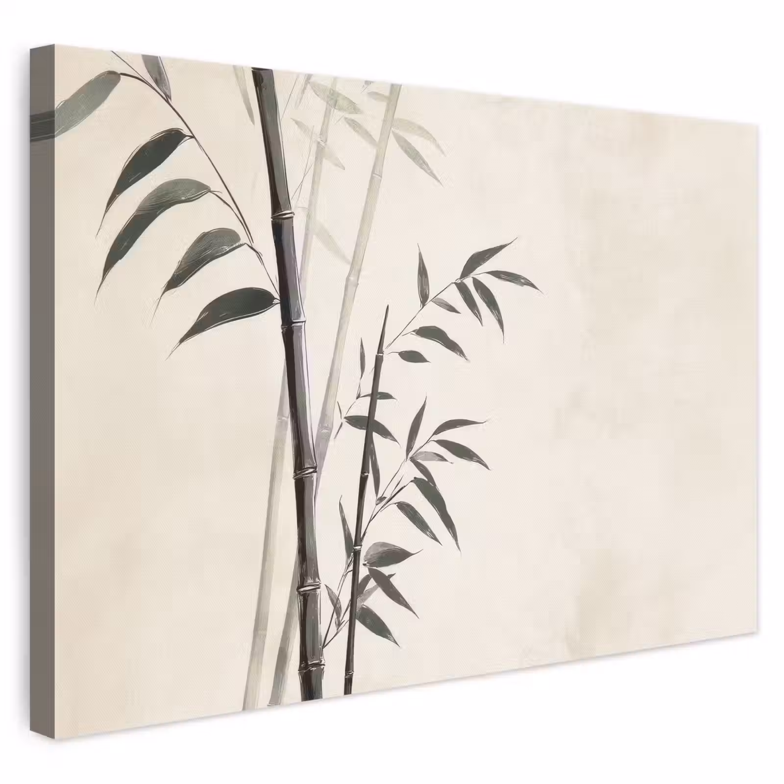 Canvas schilderij - Japandi - Bamboe - Beige — 1