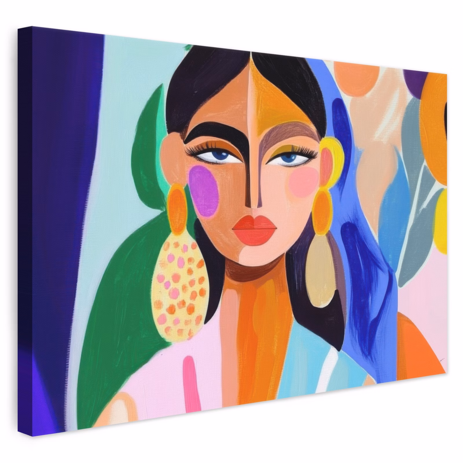 Canvas schilderij - Portret - Vrouw - Modern — 1