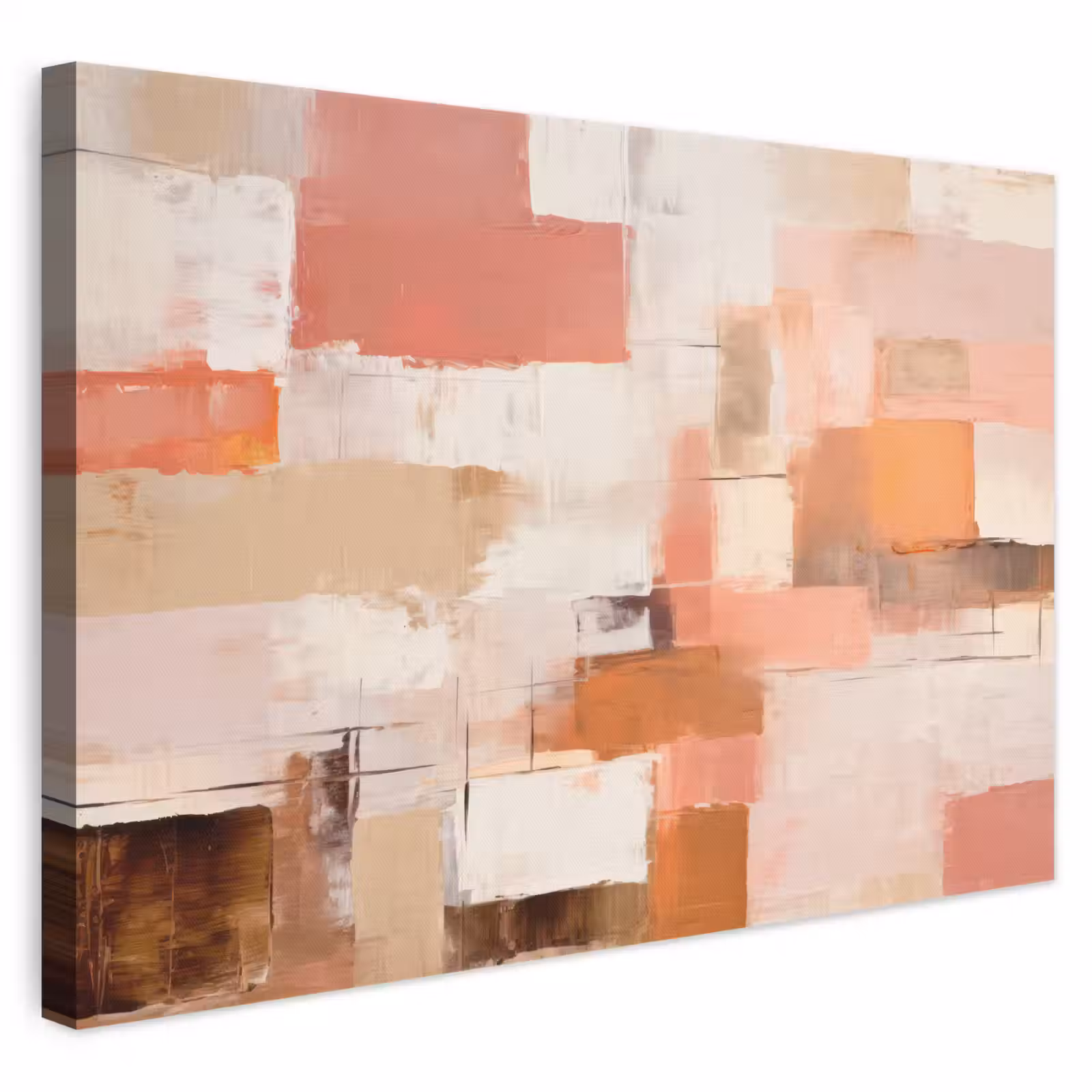 Canvas schilderij - Kunst - Roze - Abstract — 1