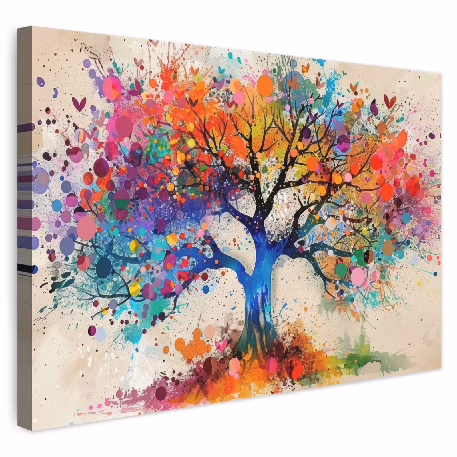 Canvas schilderij - Levensboom - Natuur - Kleurrijk - Boom — 1