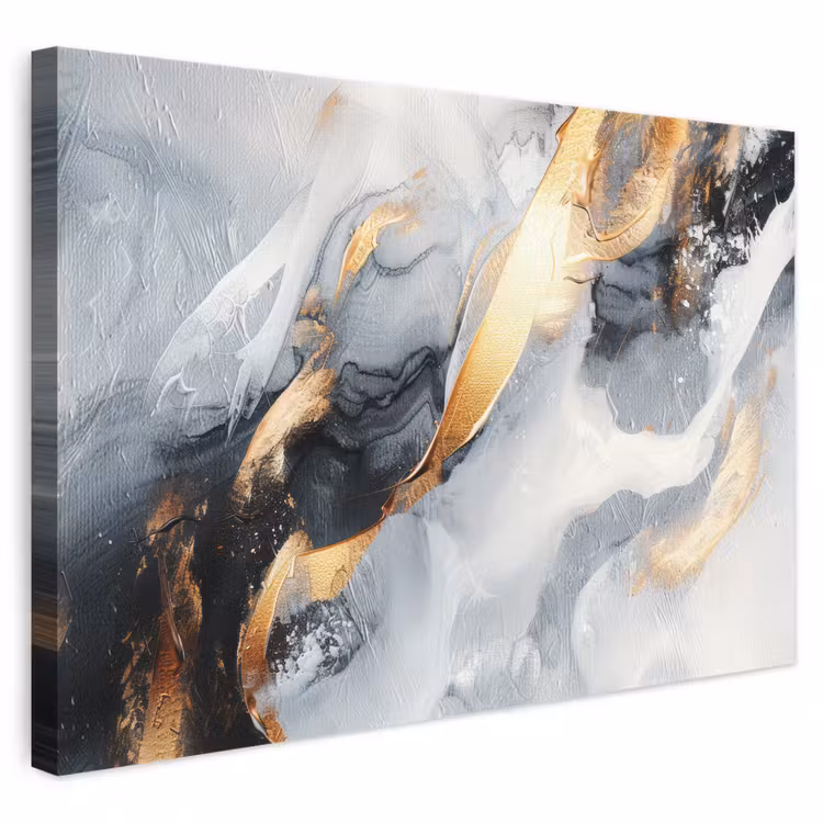 Canvas schilderij - Kunst - Goud - Luxe - Abstract - Modern — 1