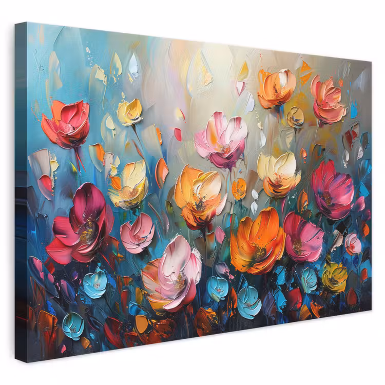 Canvas schilderij - Klaprozen - Bloemen - Kunst - Botanisch — 1