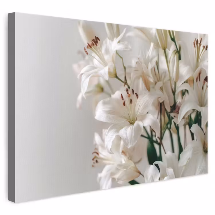 Canvas schilderij - Witte Lelies — 1