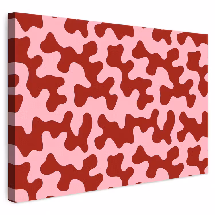 Canvas schilderij - Modern - Abstract - Rood — 1