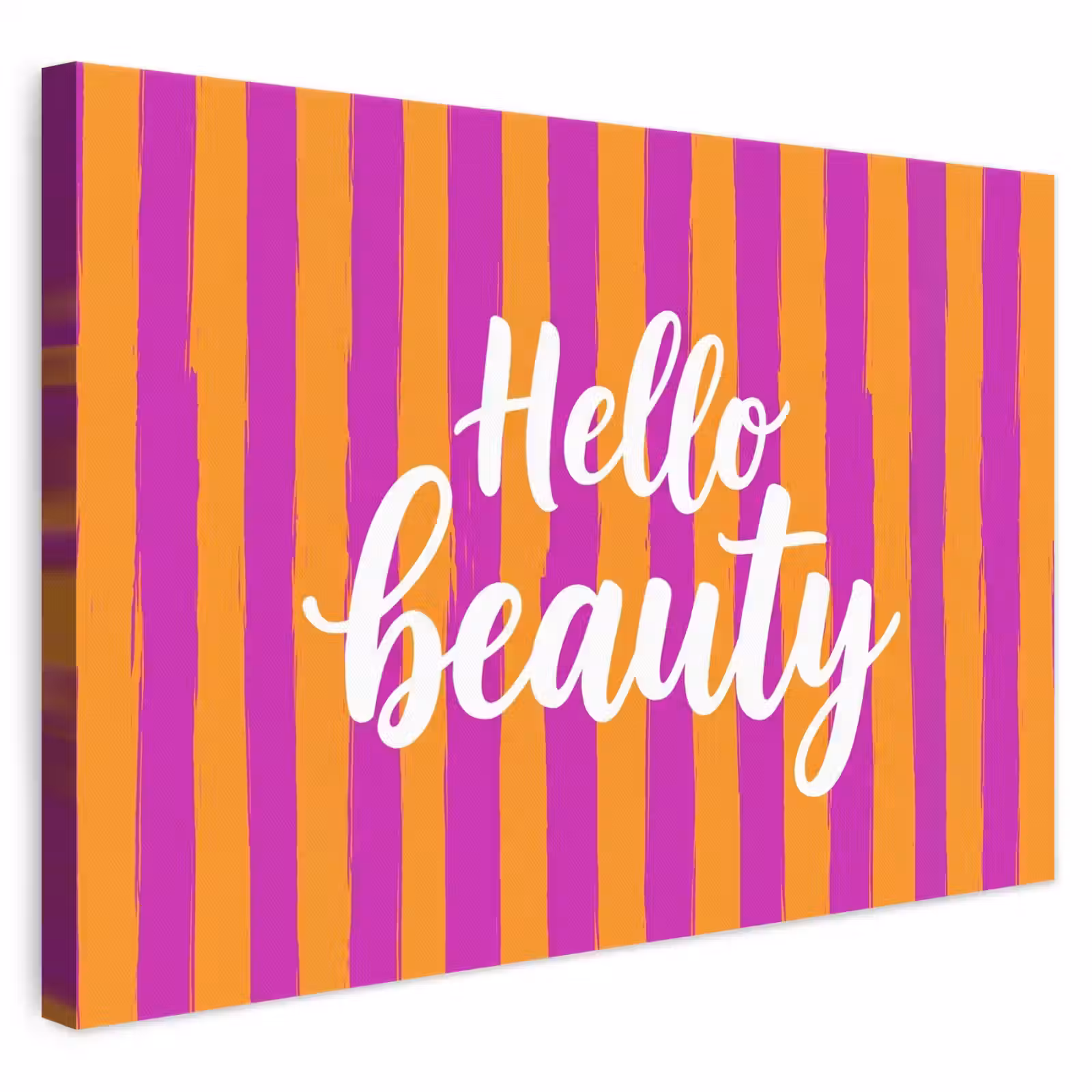 Canvas schilderij - Modern - Hello - Oranje — 1