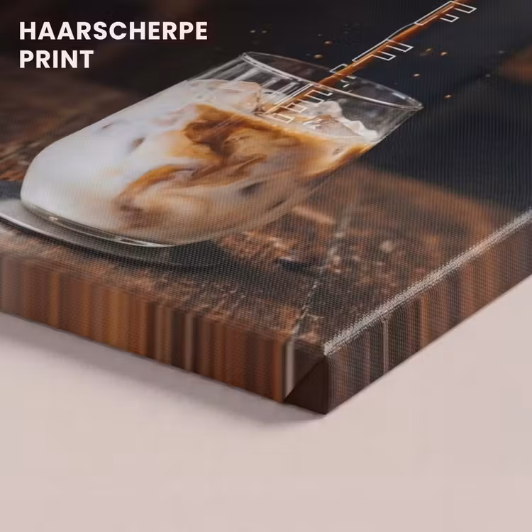 Canvas schilderij - Espresso - Melk - Café — 5