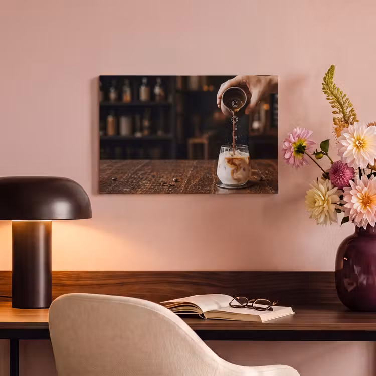 Canvas schilderij - Espresso - Melk - Café — 6