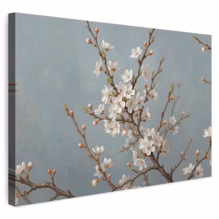 Canvas schilderij - Botanisch - Stilleven - Blauw