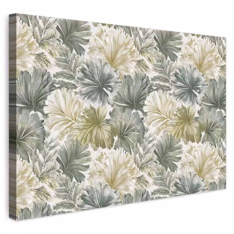 Canvas schilderij - Bladeren - Botanisch - Groen