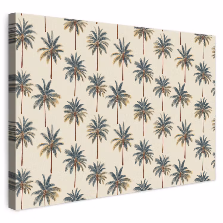 Canvas schilderij - Palmbomen - Tropisch - Groen