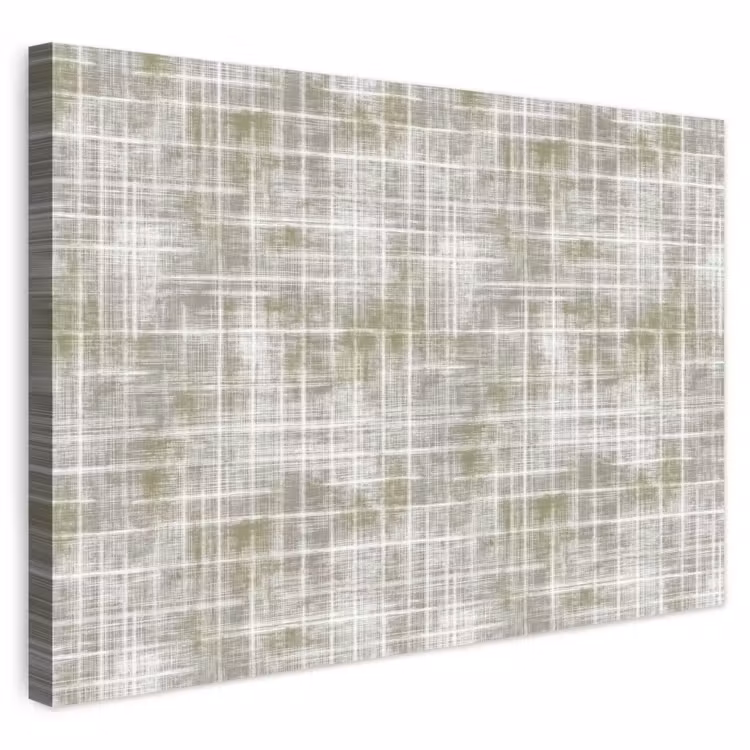 Canvas schilderij - Linnen - Patroon - Groen